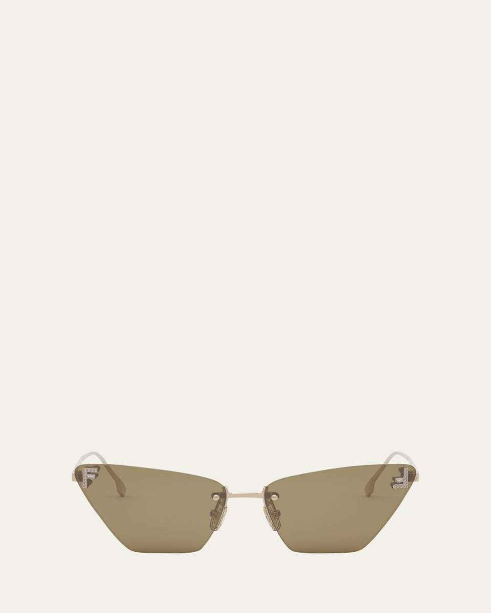 FE4160US Cat-Eye Crystalized Logo Sunglasses
